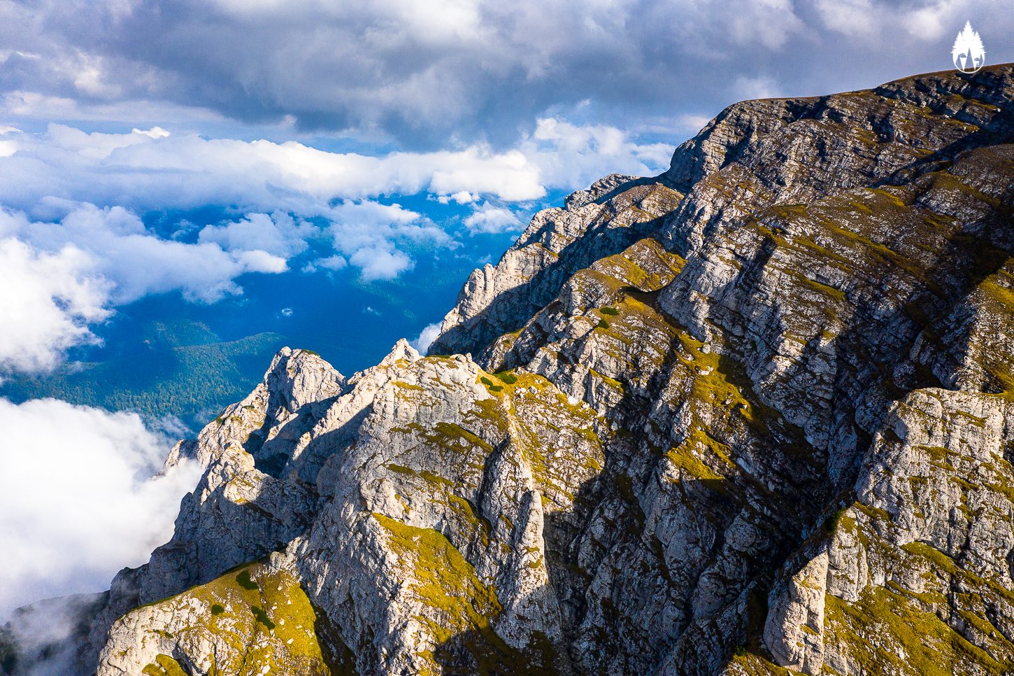 Cliffs and clouds in the Bucegi Mountains above Bușteni